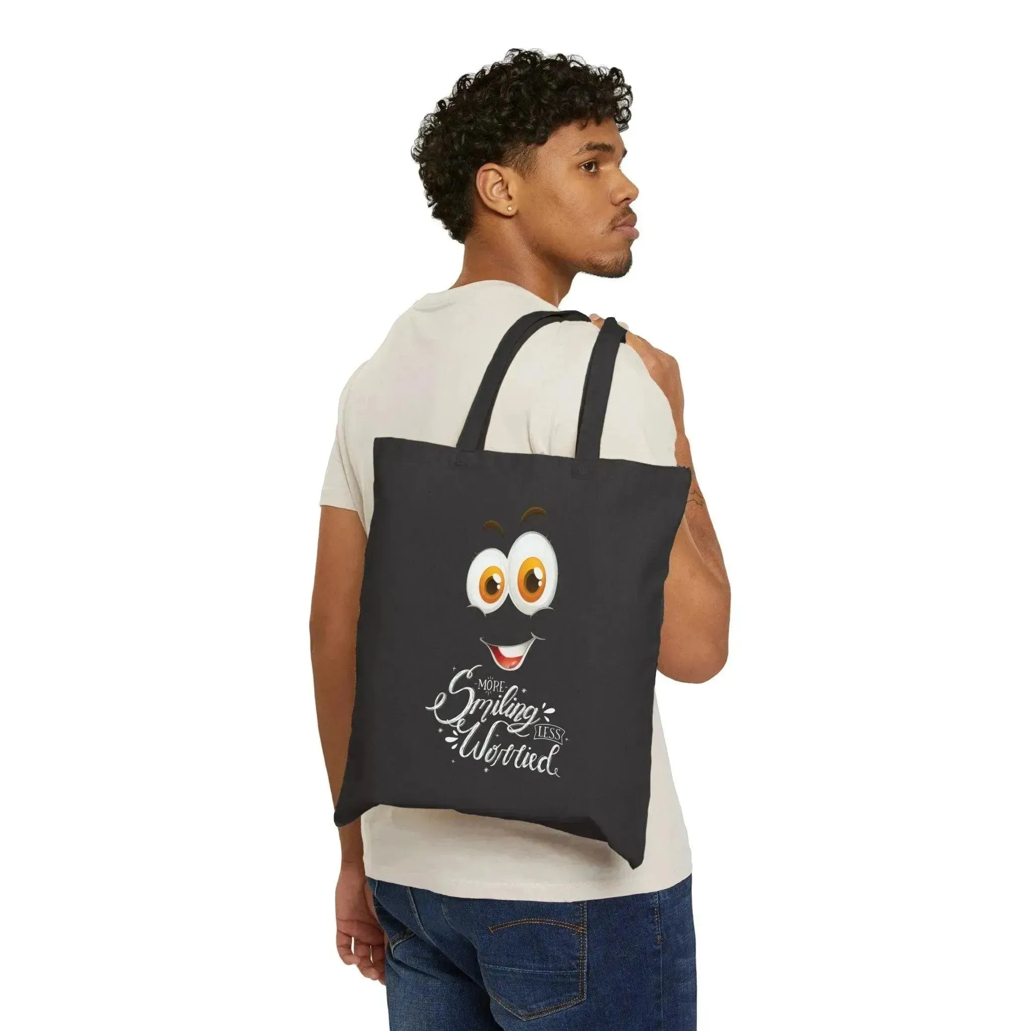 Minimalistic Smiling Face Tote Bag