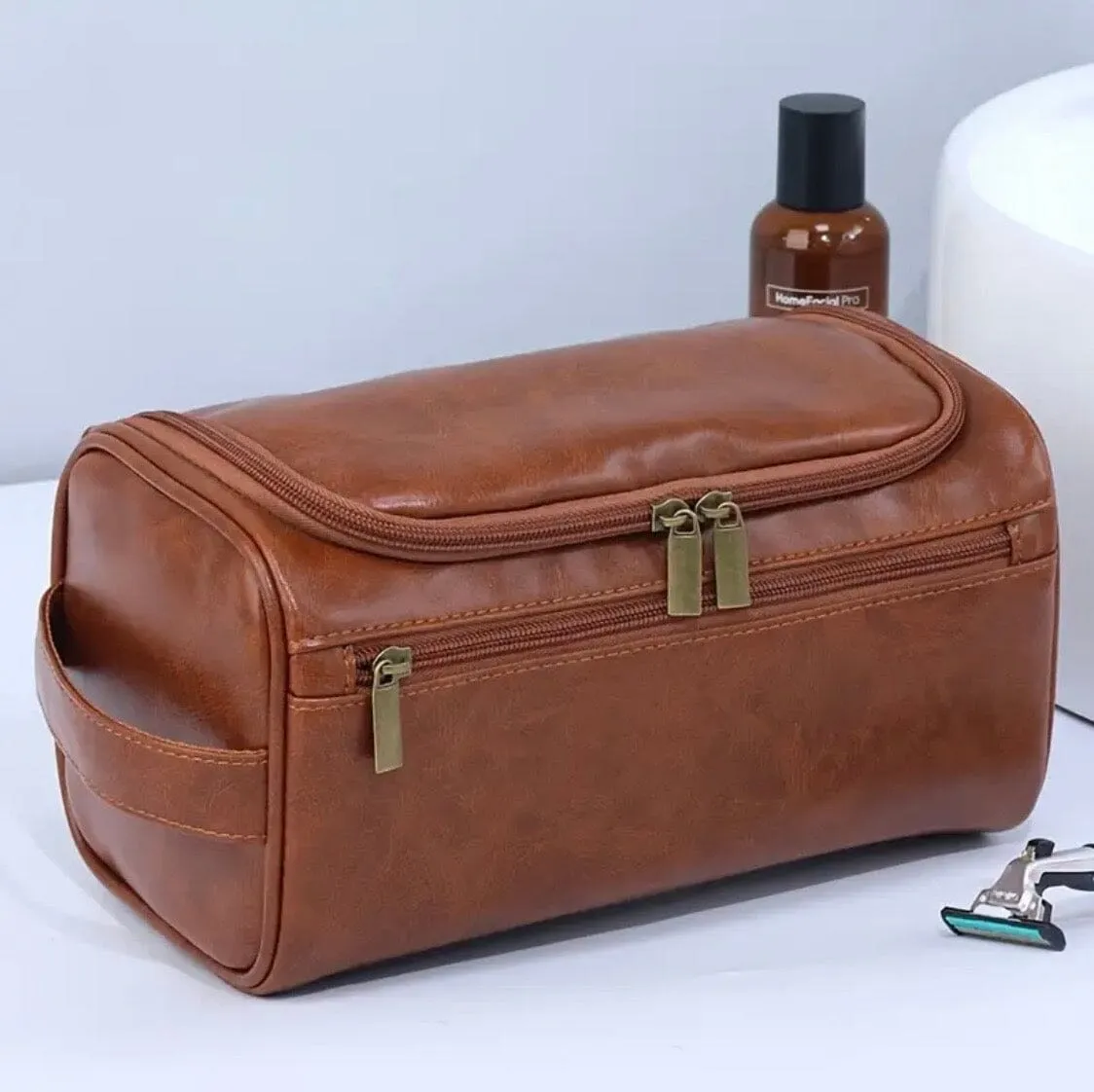 Monarch Chrie Vintage Leather Necessaire