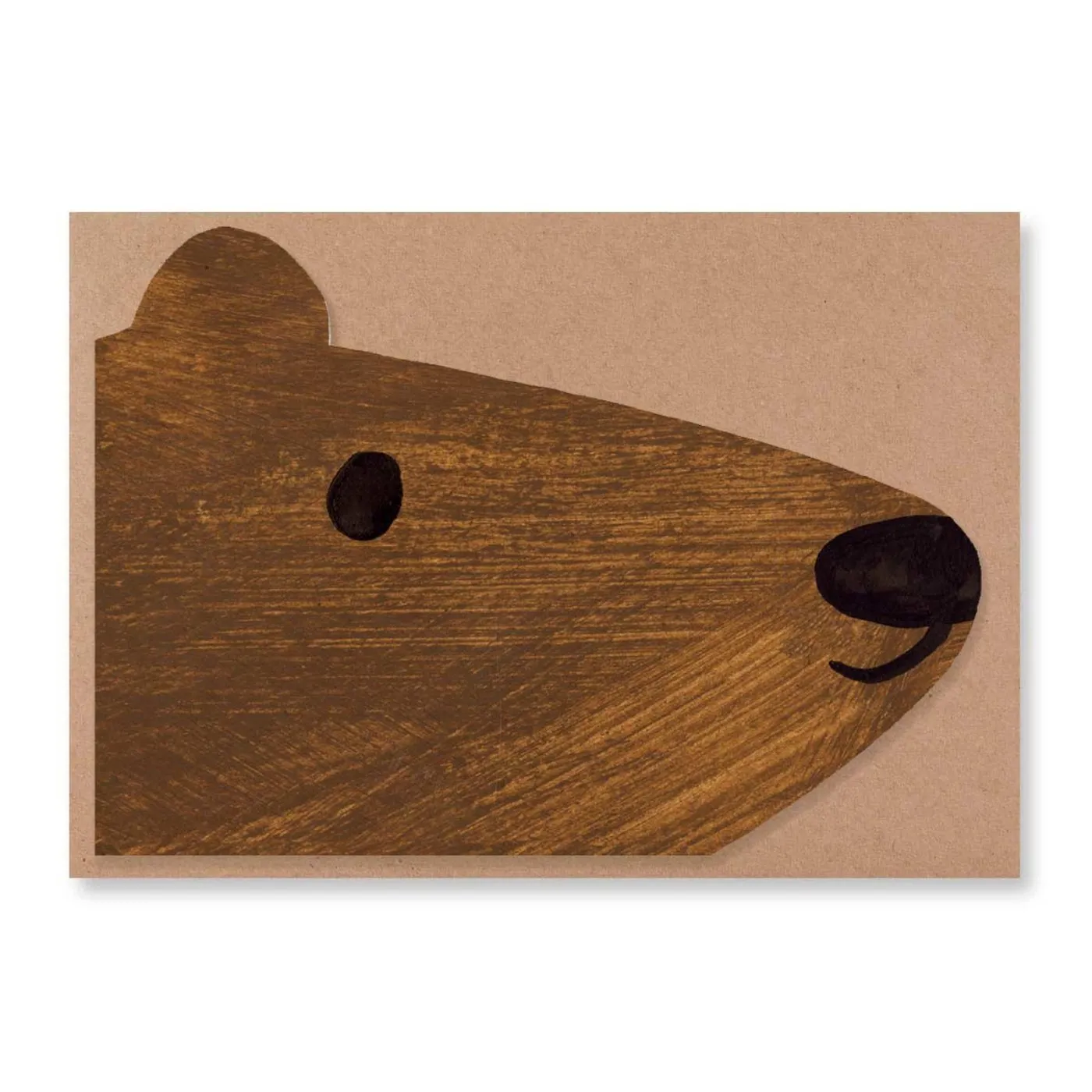 Mortlake Papers Bear Shaped Greeting Card