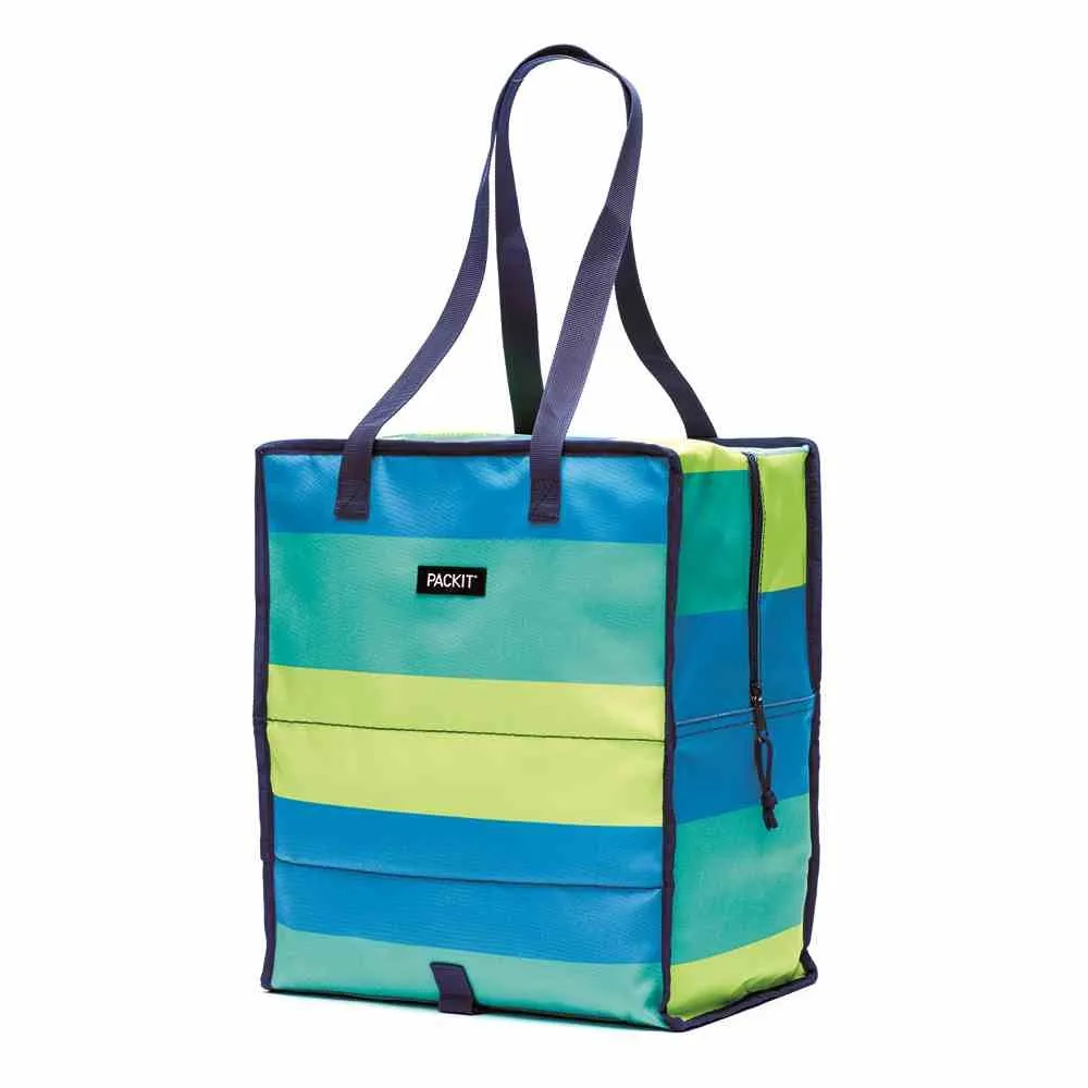 PackIt Freezable Grocery Shopping Bag with Zip Closure