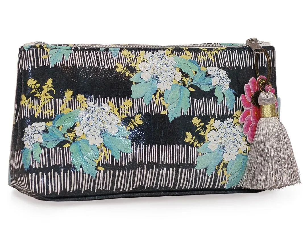 PAPAYA! Art Still Life Floral Accessory Pouch Clutch Makeup Bag (10" x 5")