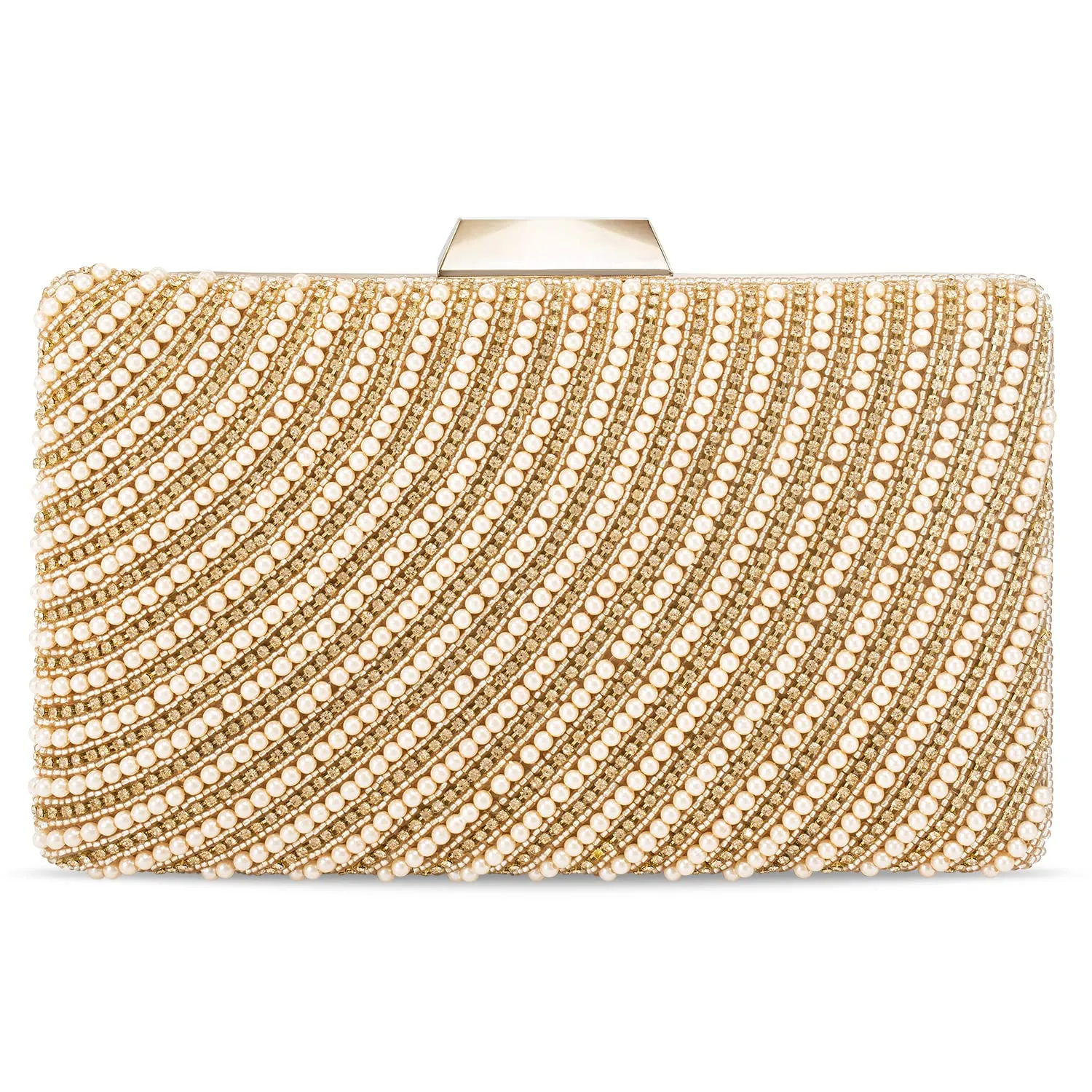 Peora Clutch Purses for Women Wedding Handmade Evening Handbags Party Bridal Clutch (C41C)