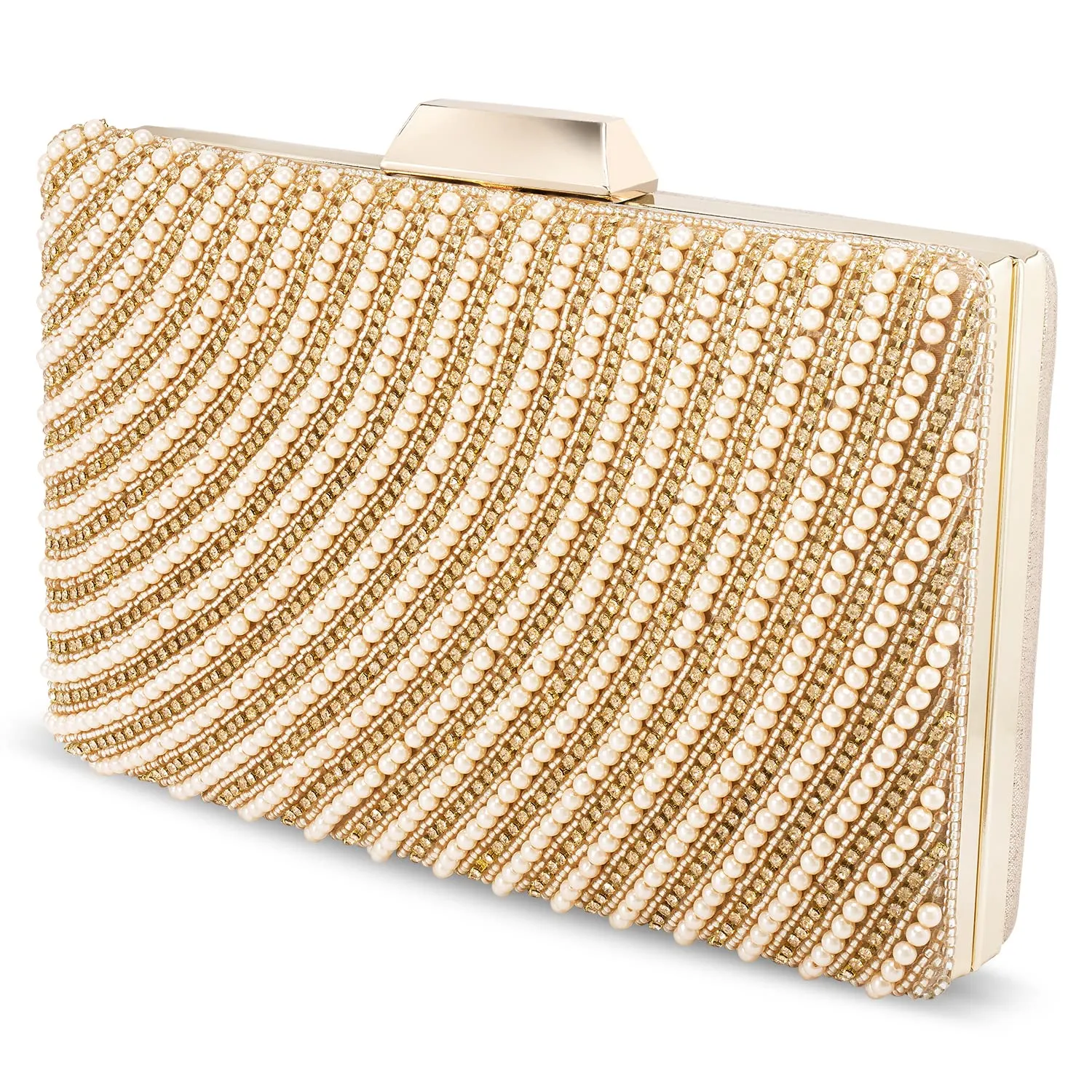 Peora Clutch Purses for Women Wedding Handmade Evening Handbags Party Bridal Clutch (C41C)