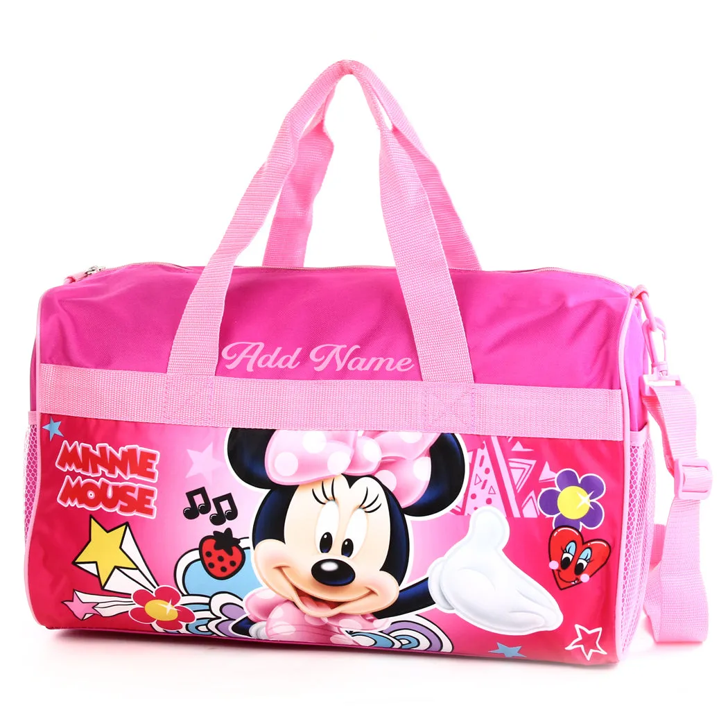 Personalized Kid's Travel Duffel Bag - Minnie Mouse