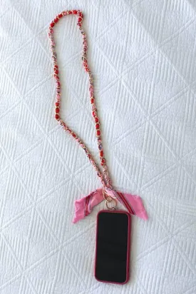 Phone Chain Red/Pink