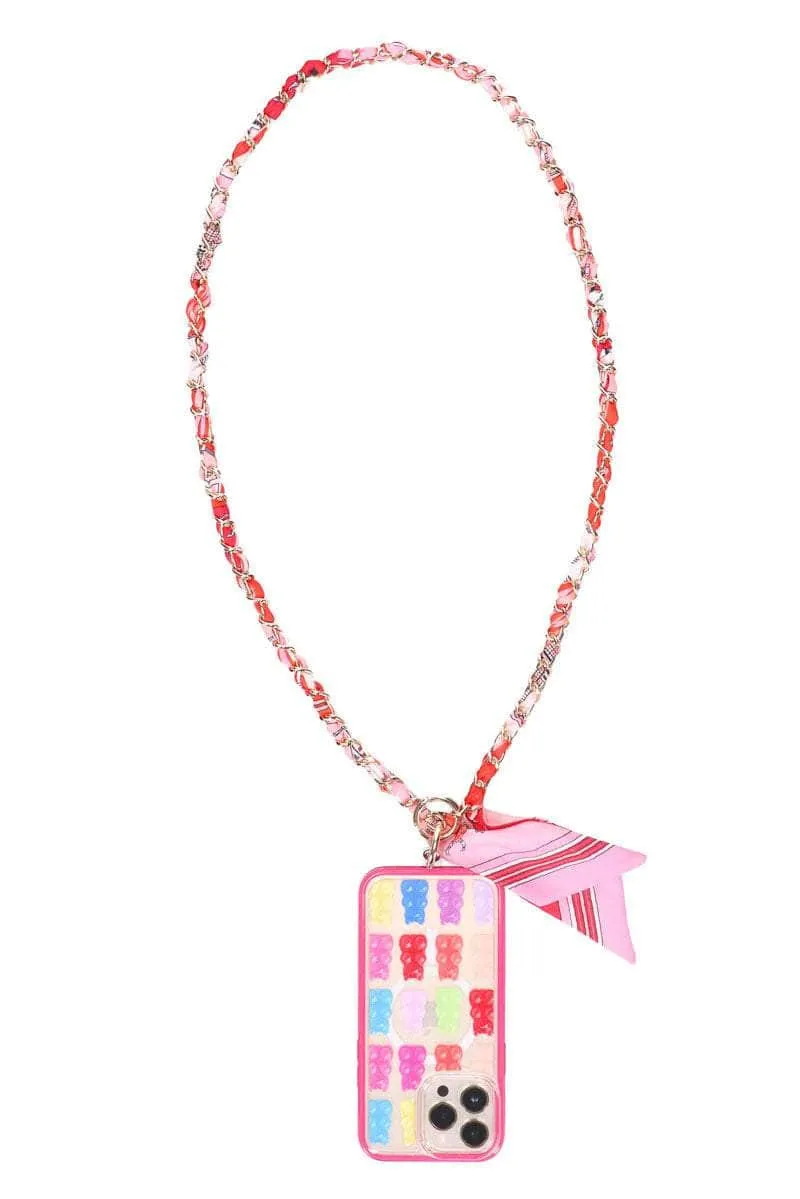 Phone Chain Red/Pink