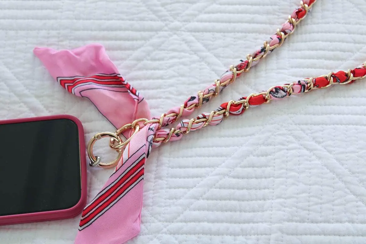 Phone Chain Red/Pink