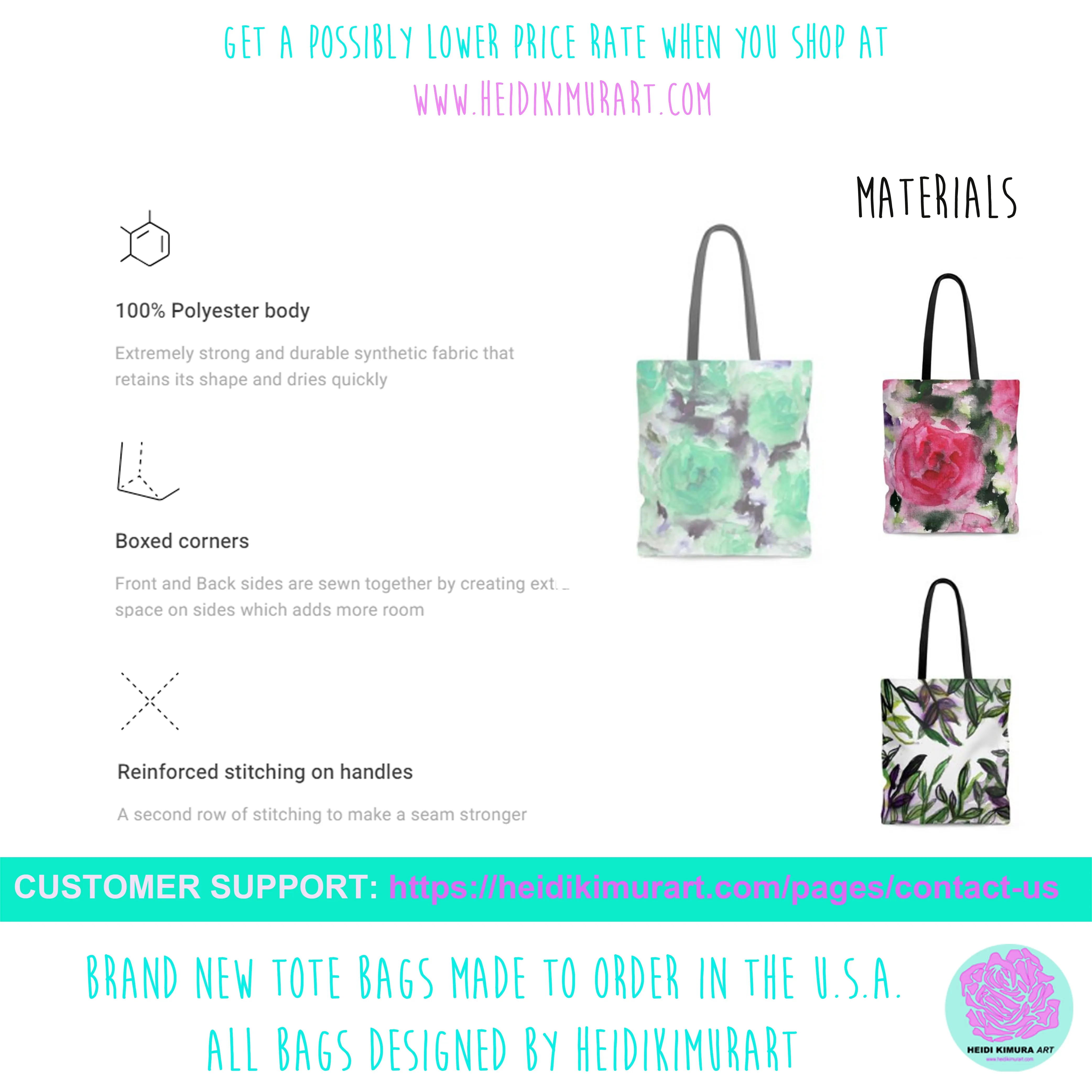 Polka Dots Designer Tote Bag, Pastel Green Colorful Polka Dots Designer Women's Tote Bag - Made in USA