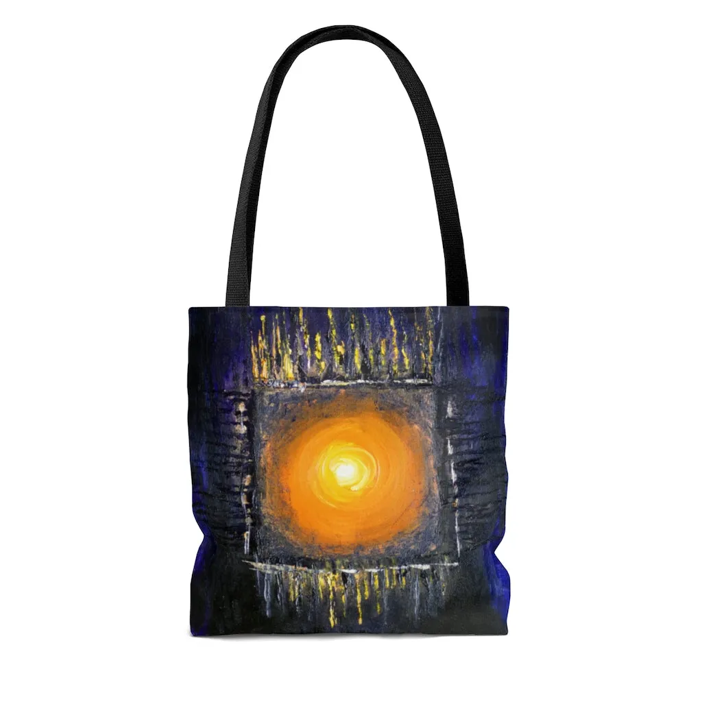 Powerful Sun Art TOTE BAG Modern Abstract Style