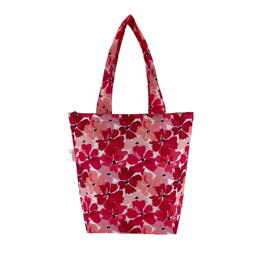 Sachi Insulated Shopping Bag Red Poppies