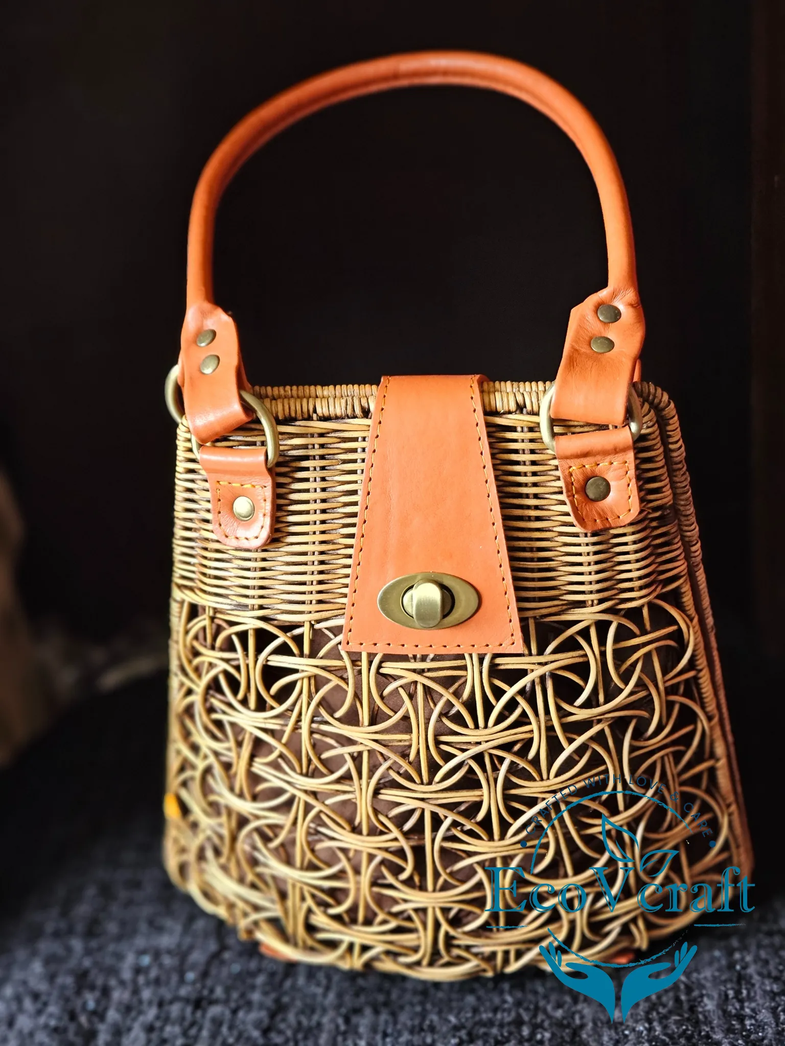 Spider Brown Handbag