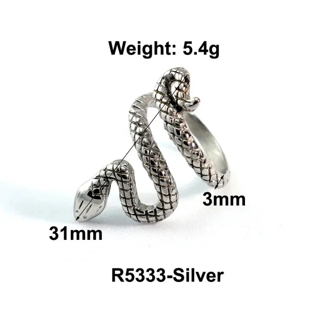 Stainless Steel Water Drop Ring Statement Metallic Texture Rings