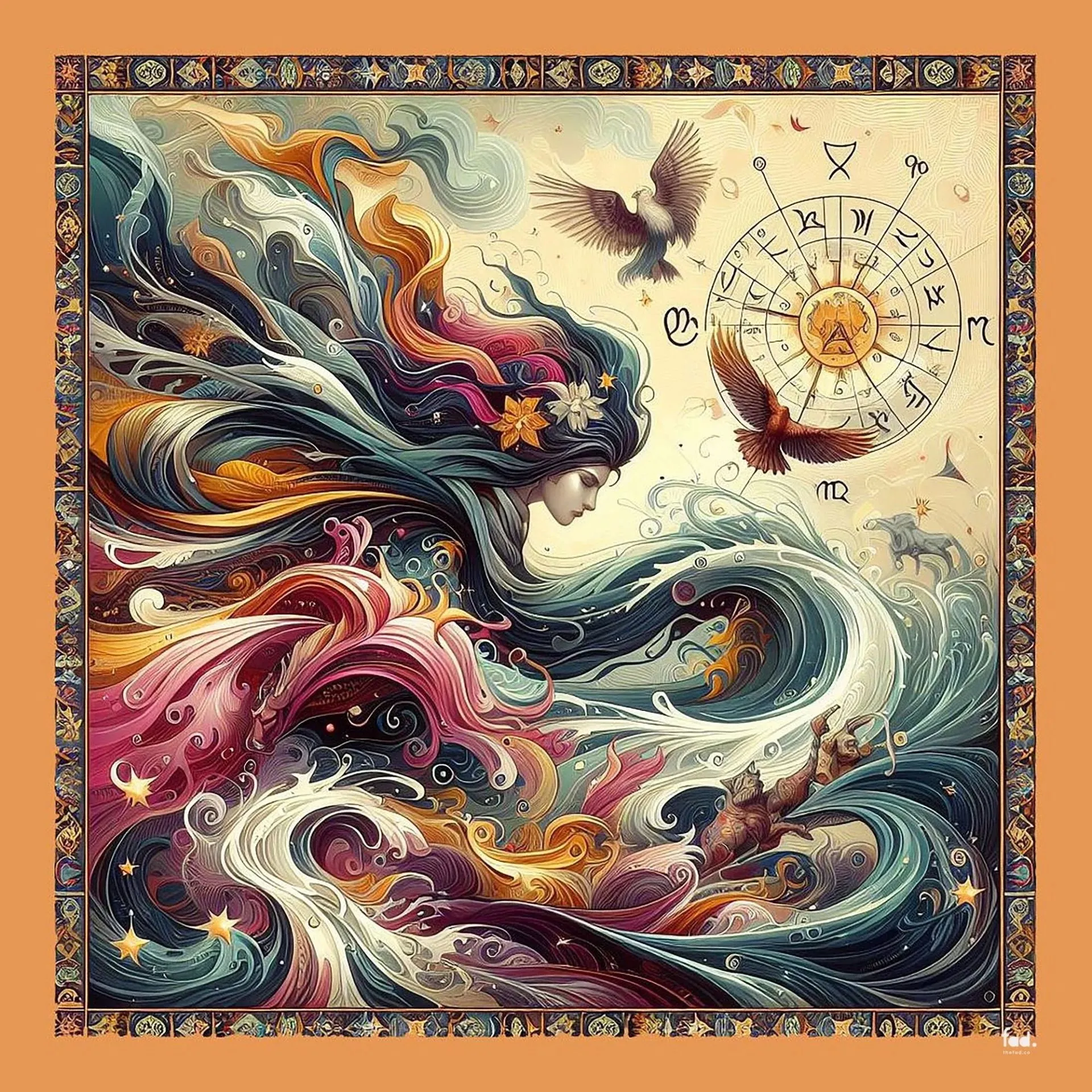 STELLA Crepe Silk Large Shawl 54" x 54" MYTHOLOGY Collection