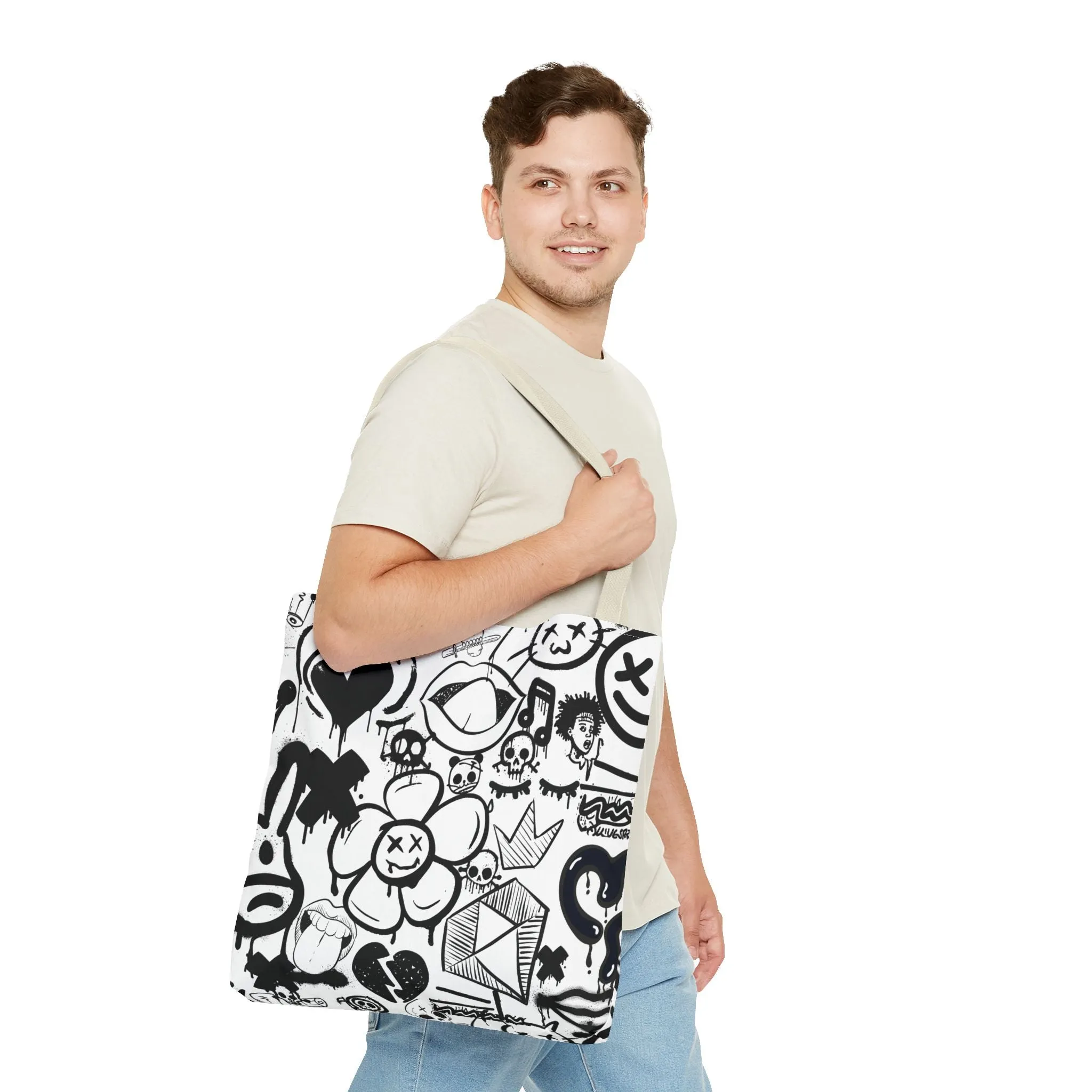 Tote Bag: Graffiti Retort | Inky Funk Design