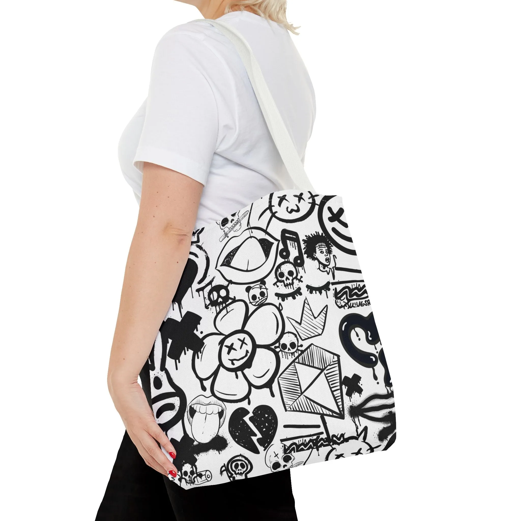 Tote Bag: Graffiti Retort | Inky Funk Design
