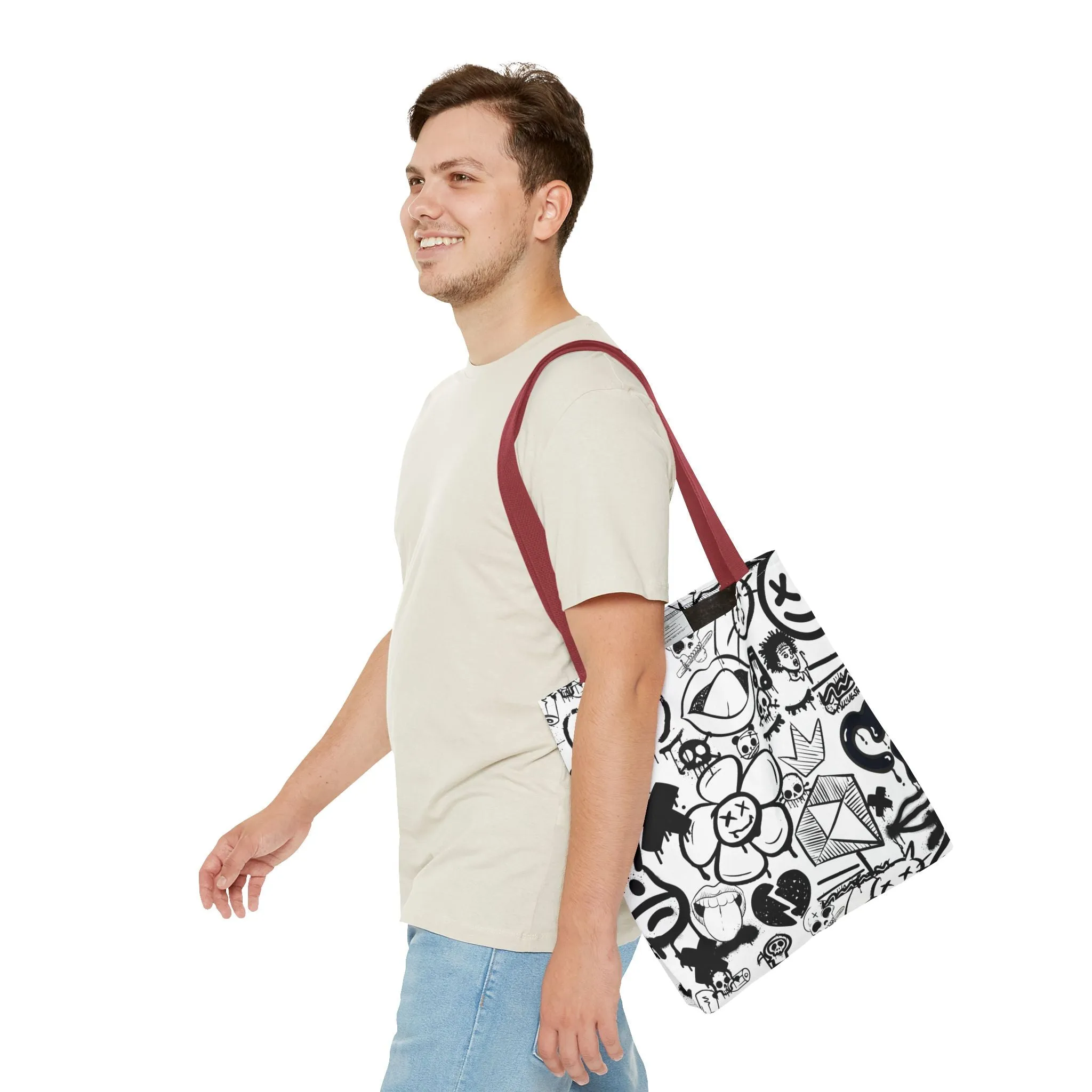 Tote Bag: Graffiti Retort | Inky Funk Design