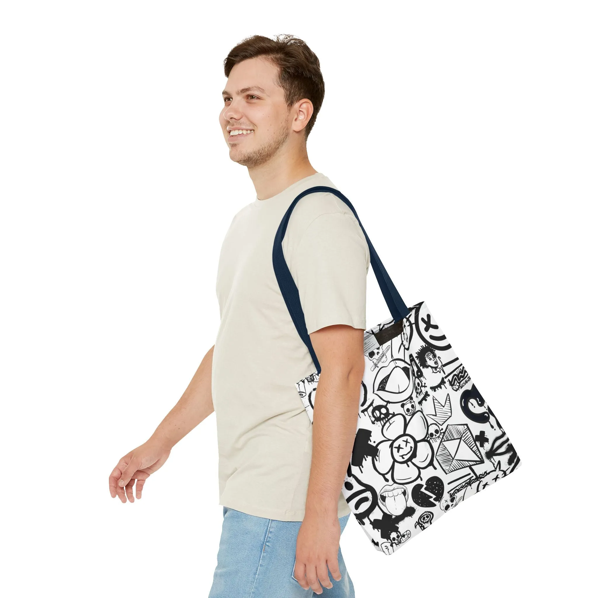 Tote Bag: Graffiti Retort | Inky Funk Design