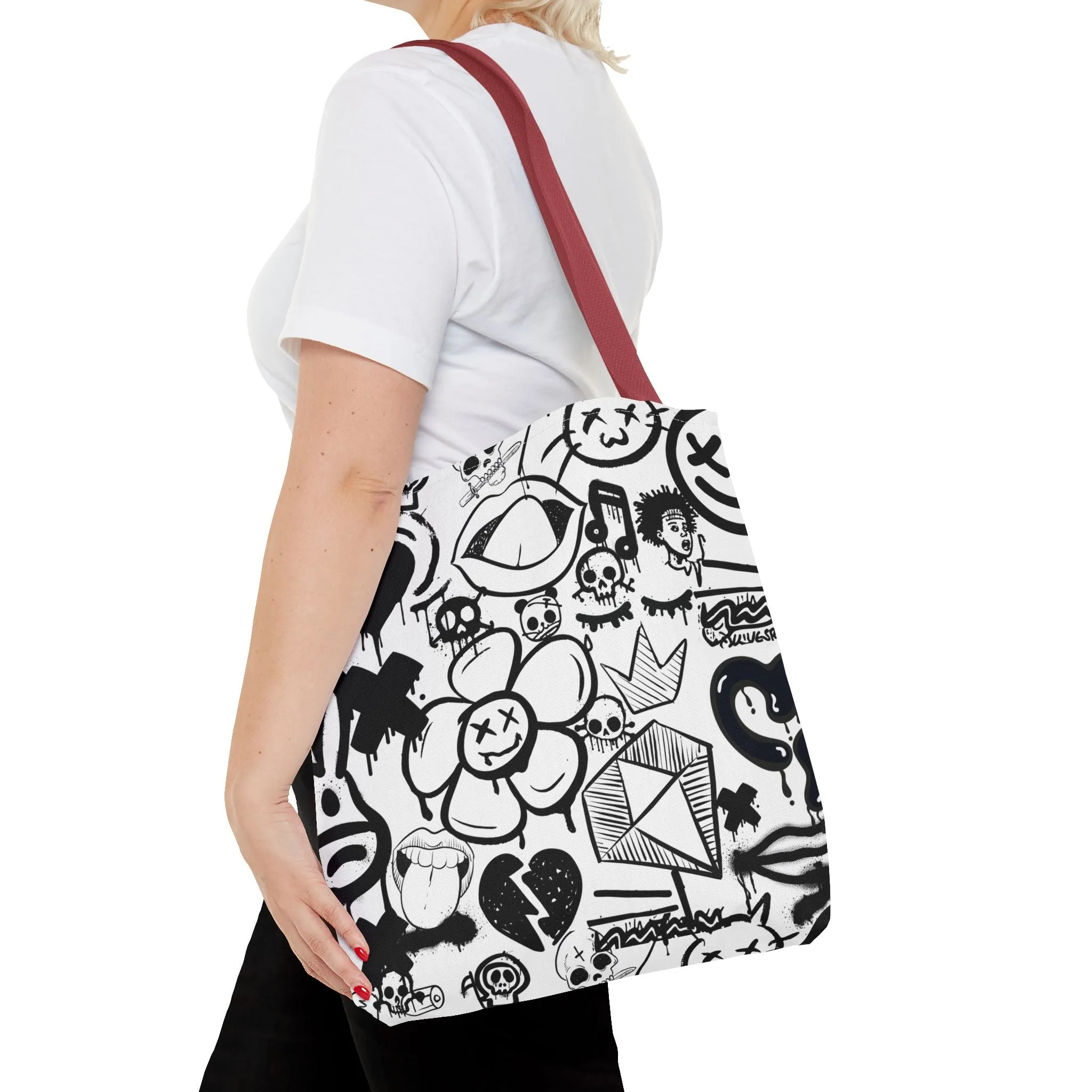 Tote Bag: Graffiti Retort | Inky Funk Design