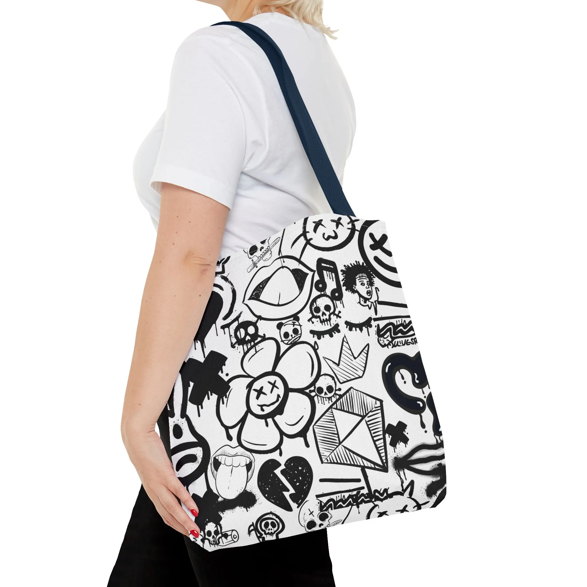 Tote Bag: Graffiti Retort | Inky Funk Design