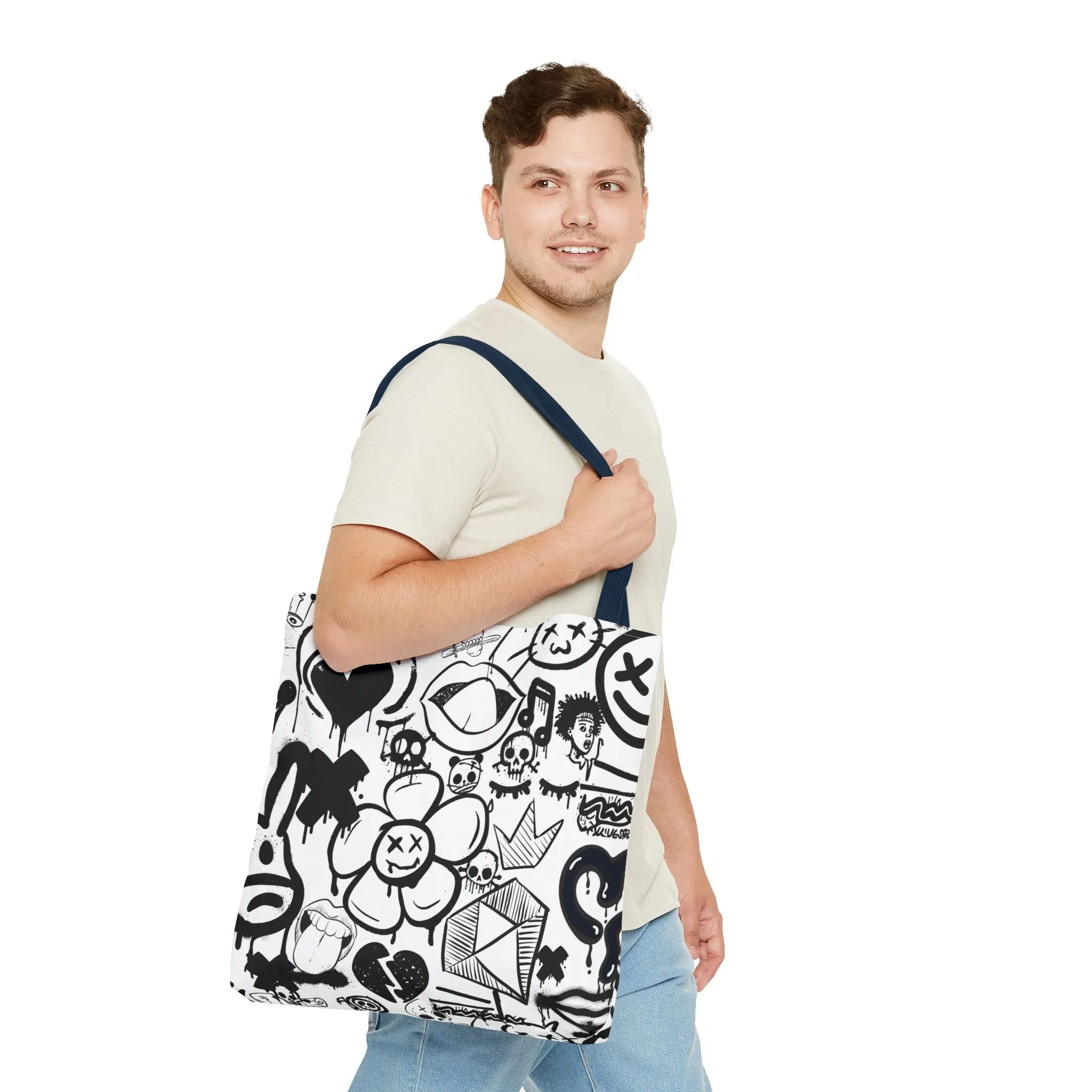 Tote Bag: Graffiti Retort | Inky Funk Design