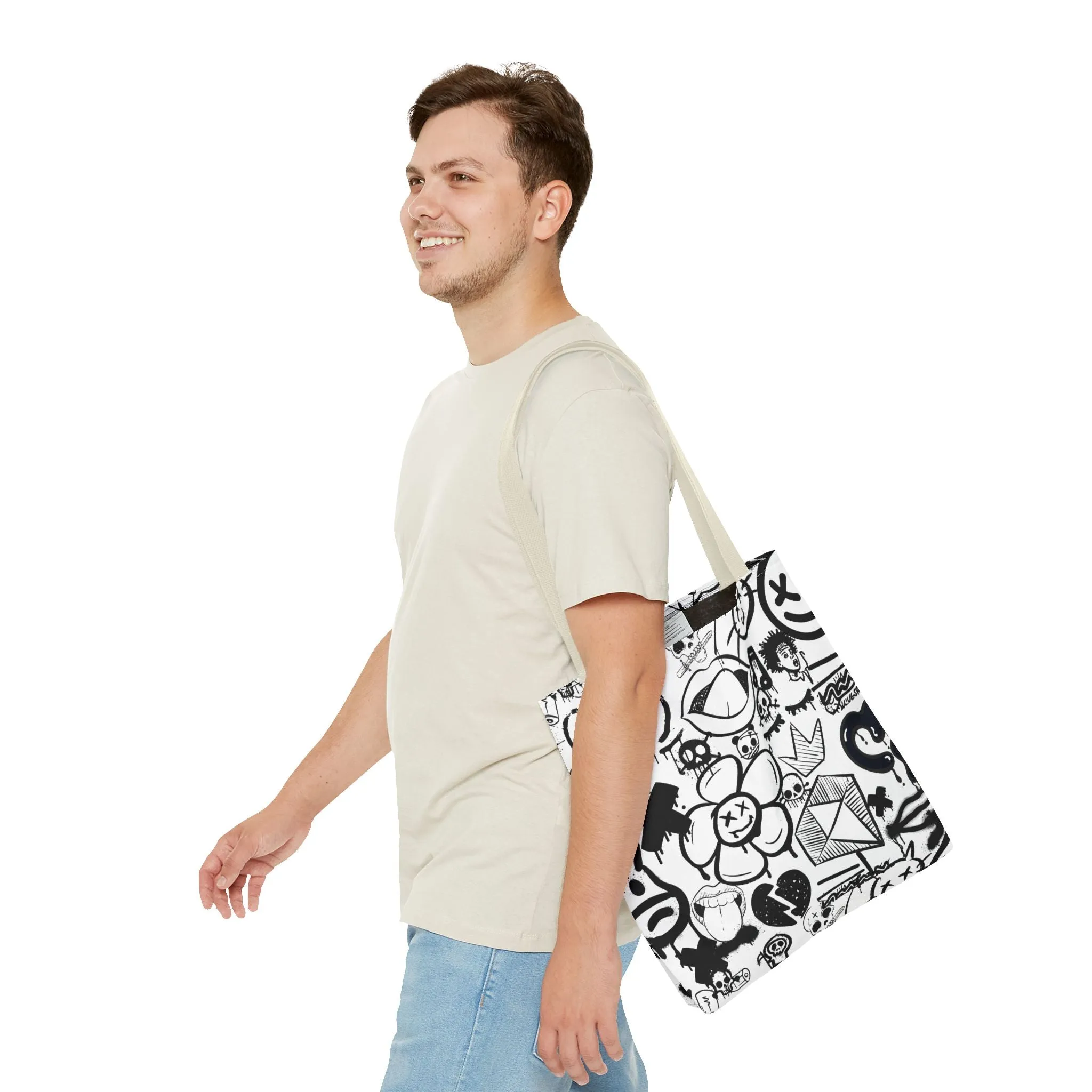 Tote Bag: Graffiti Retort | Inky Funk Design