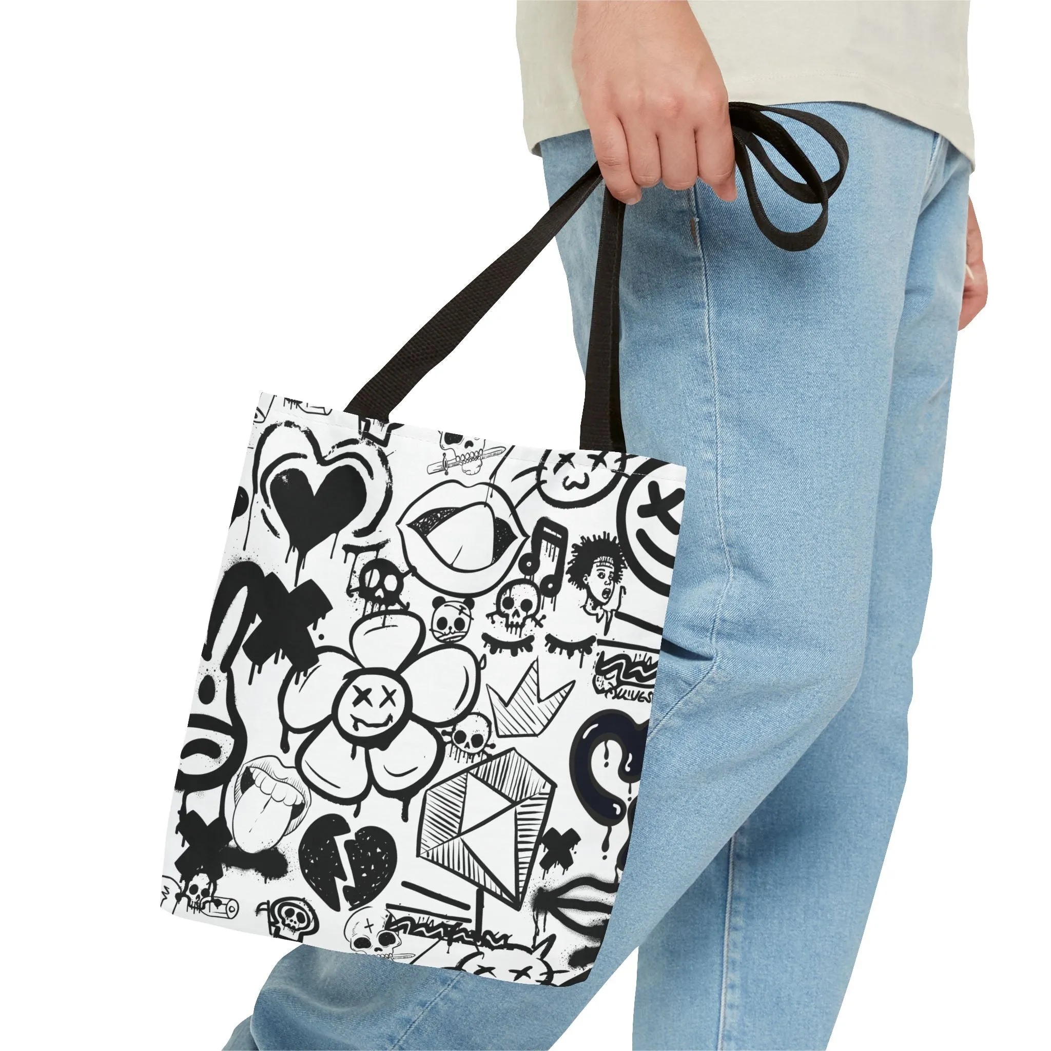 Tote Bag: Graffiti Retort | Inky Funk Design