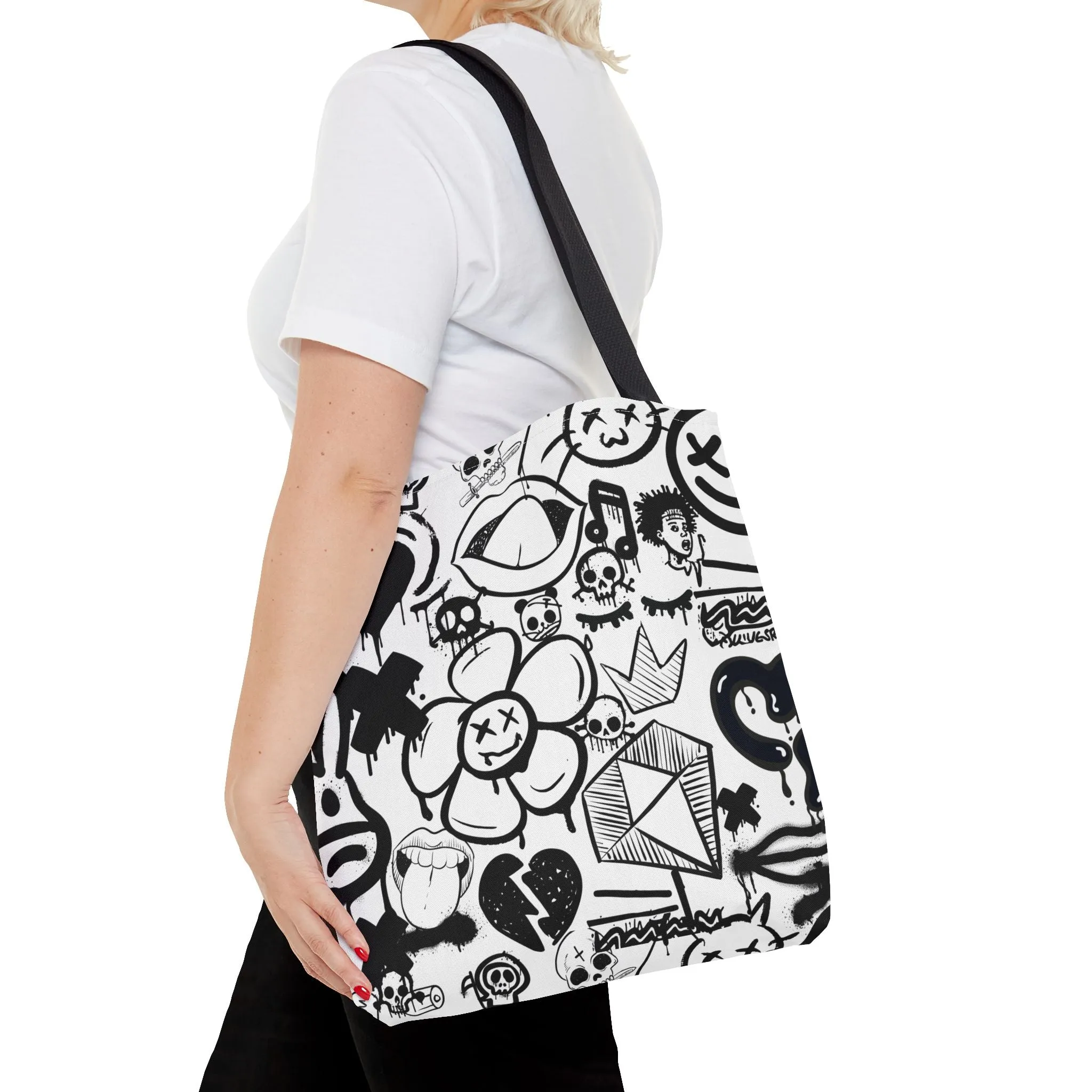 Tote Bag: Graffiti Retort | Inky Funk Design