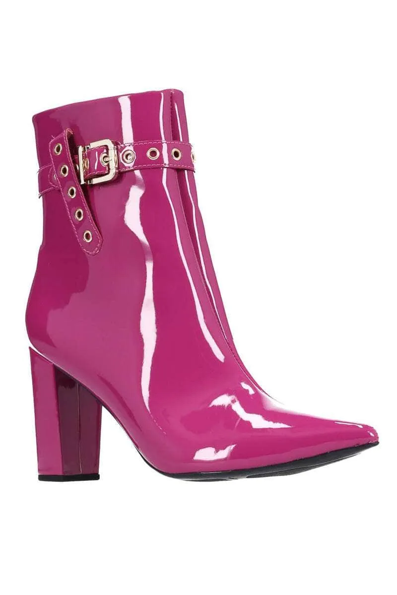 Tyler Boot Patent Magenta