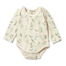 Wilson and Frenchy Organic Envelope Bodysuit - Wild Flower