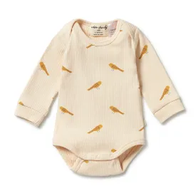 Wilson and Frenchy Organic Rib Envelope Bodysuit - Tweet Tweet